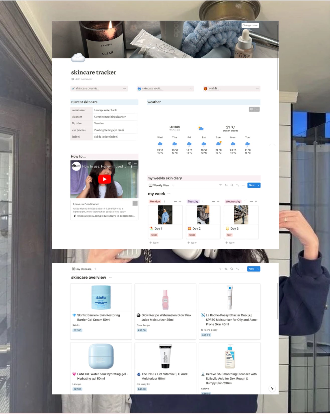 Blue Aesthetic Life Planner