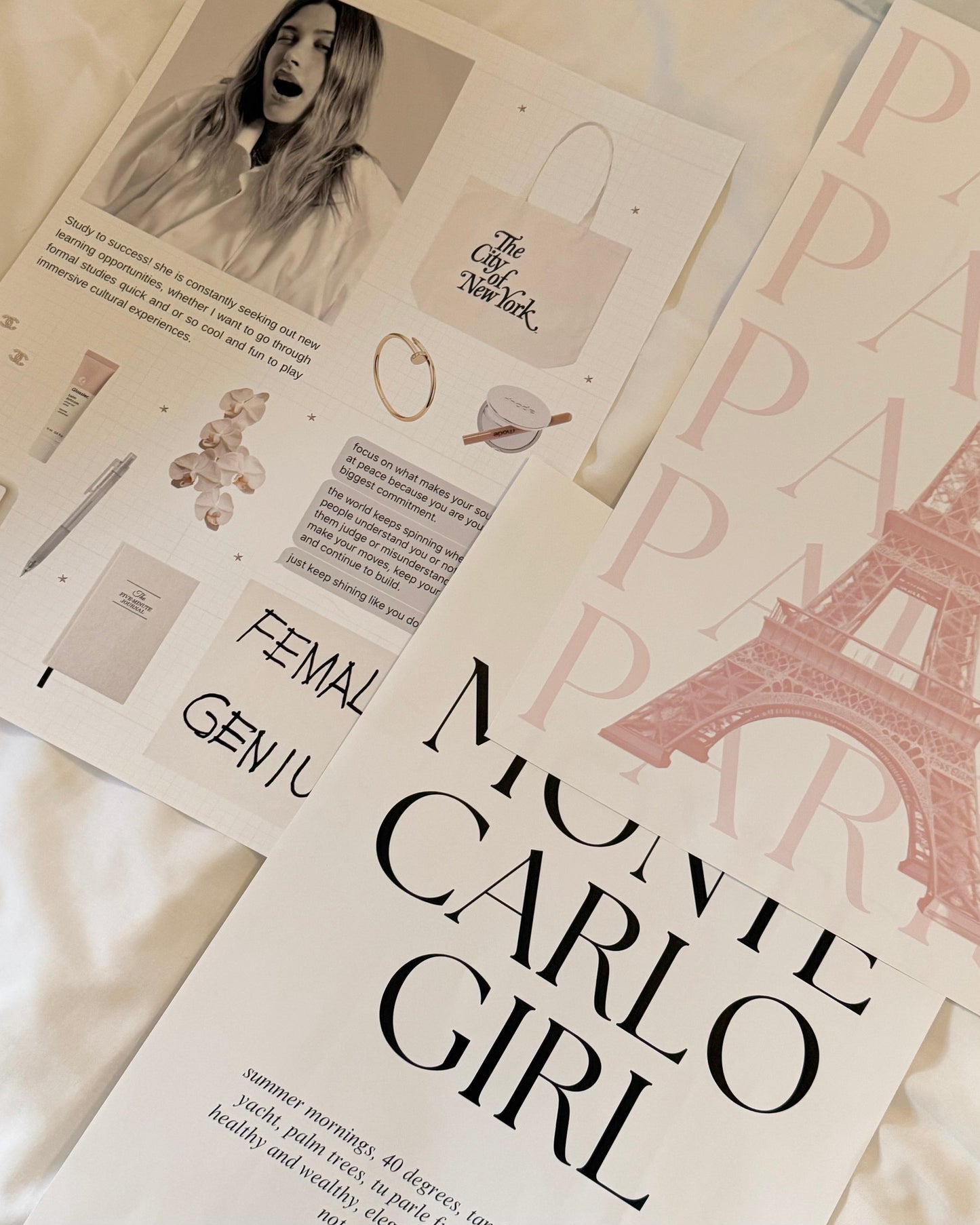 It Girl Study Newspaper Poster