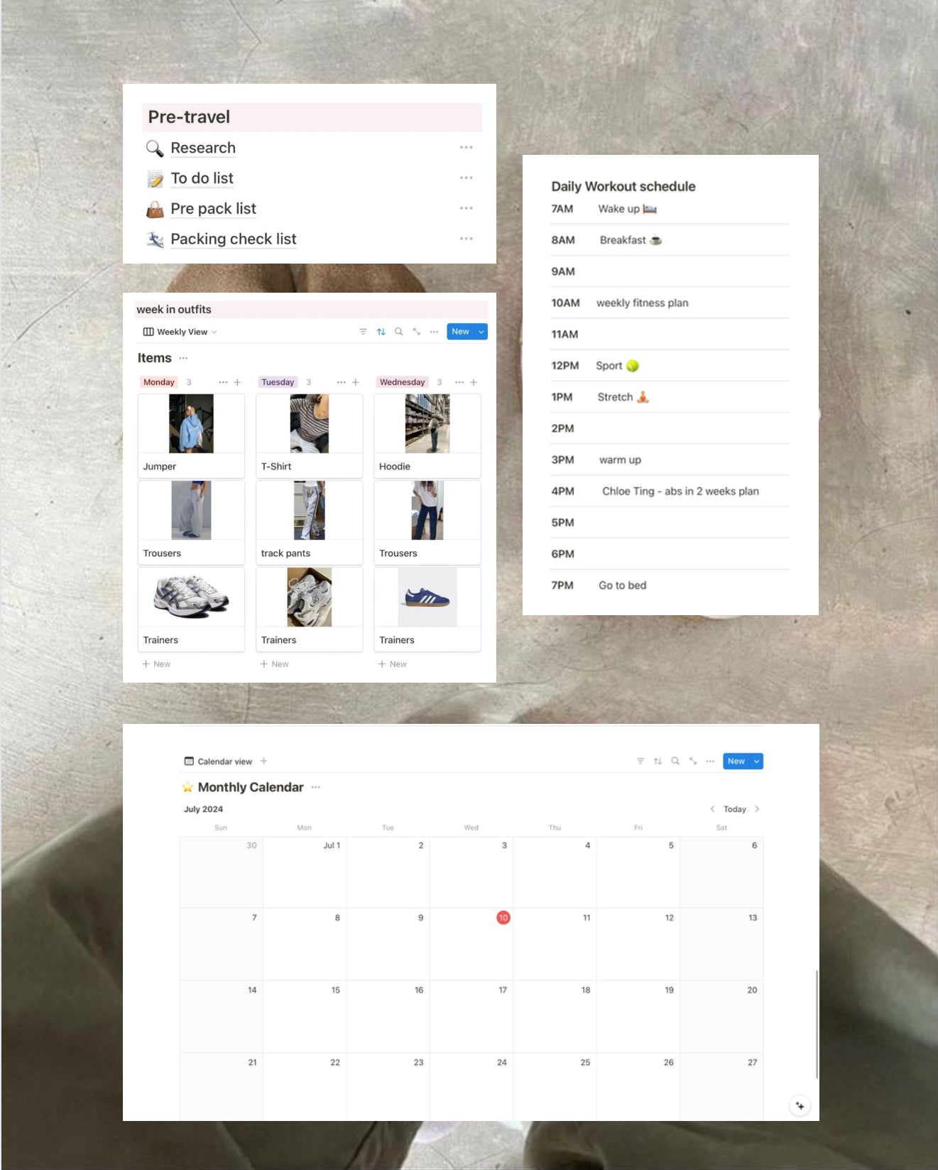 Green Aesthetic Life Planner