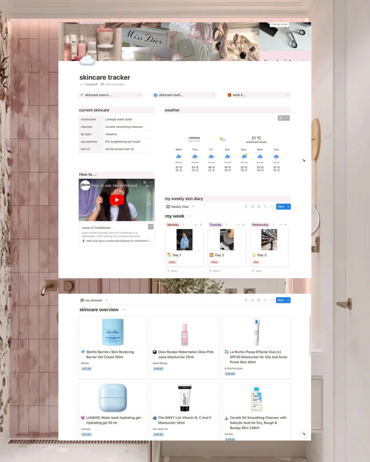 Ballerina Aesthetic Life Planner