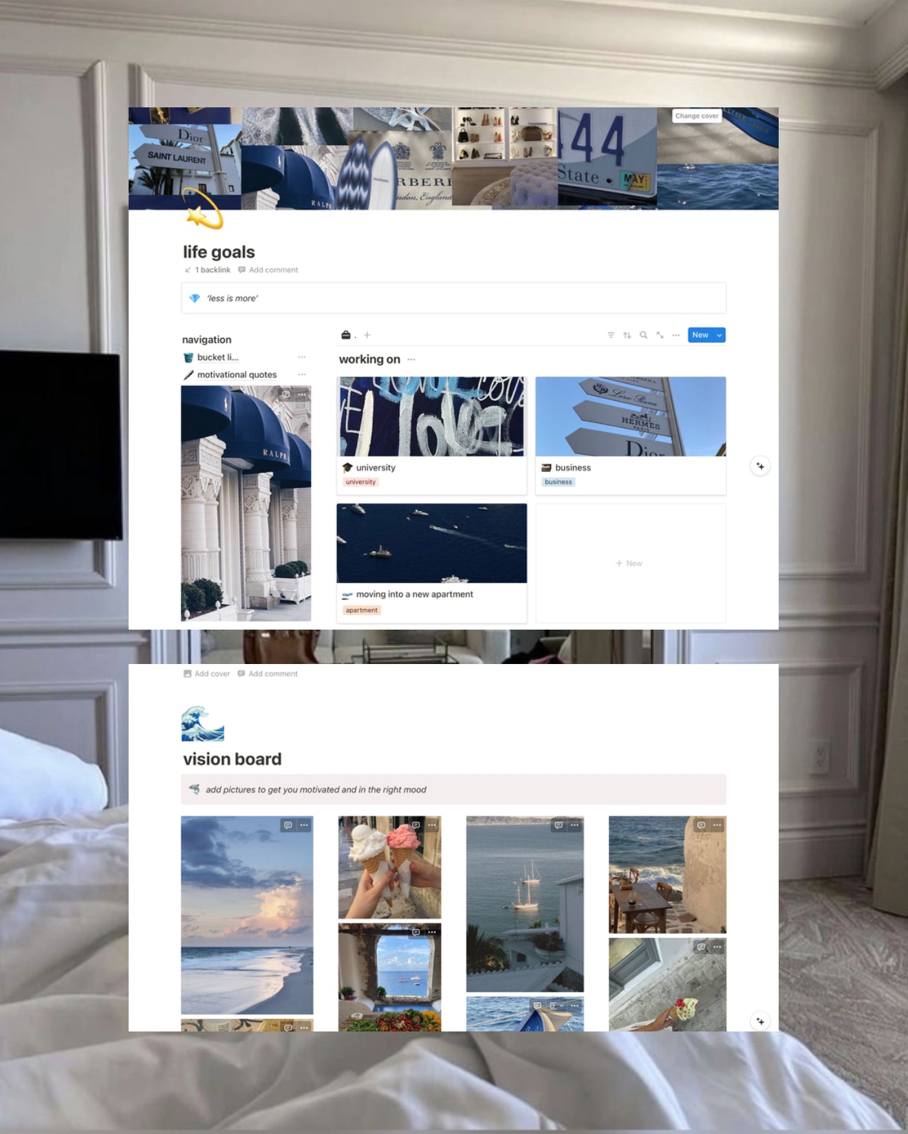 Blue Aesthetic Life Planner