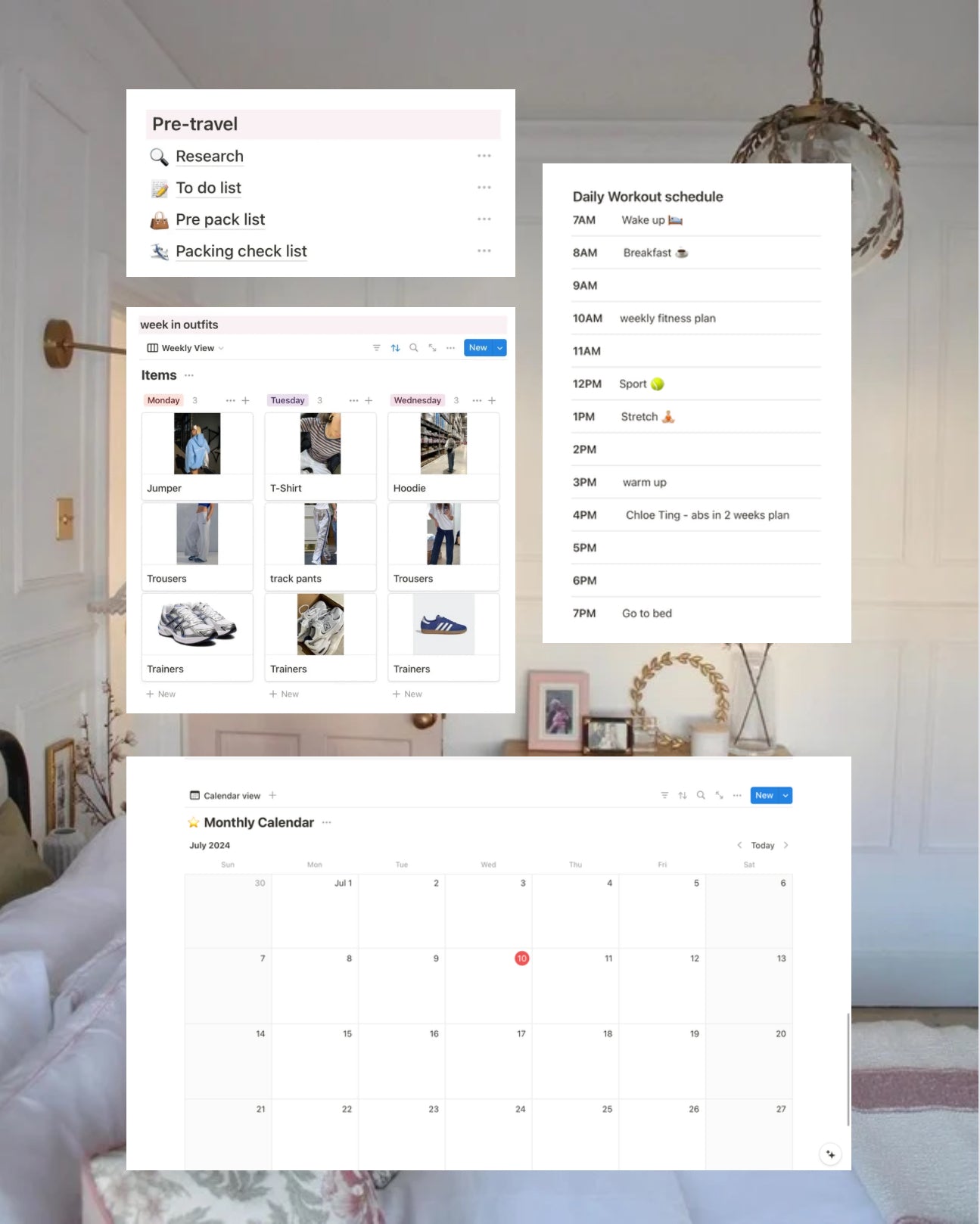 Ballerina Aesthetic Life Planner