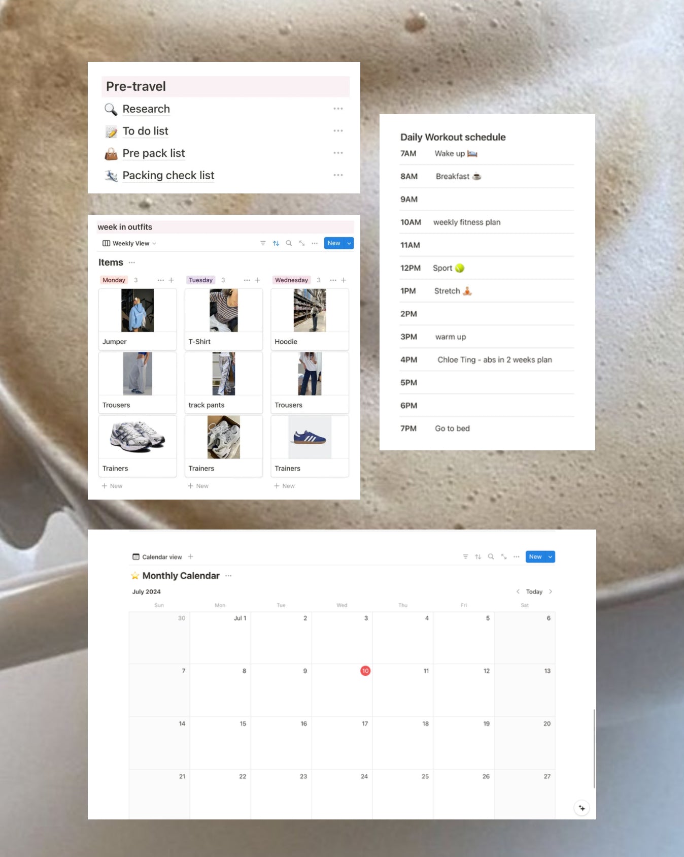 Cappuccino Girl Life Planner