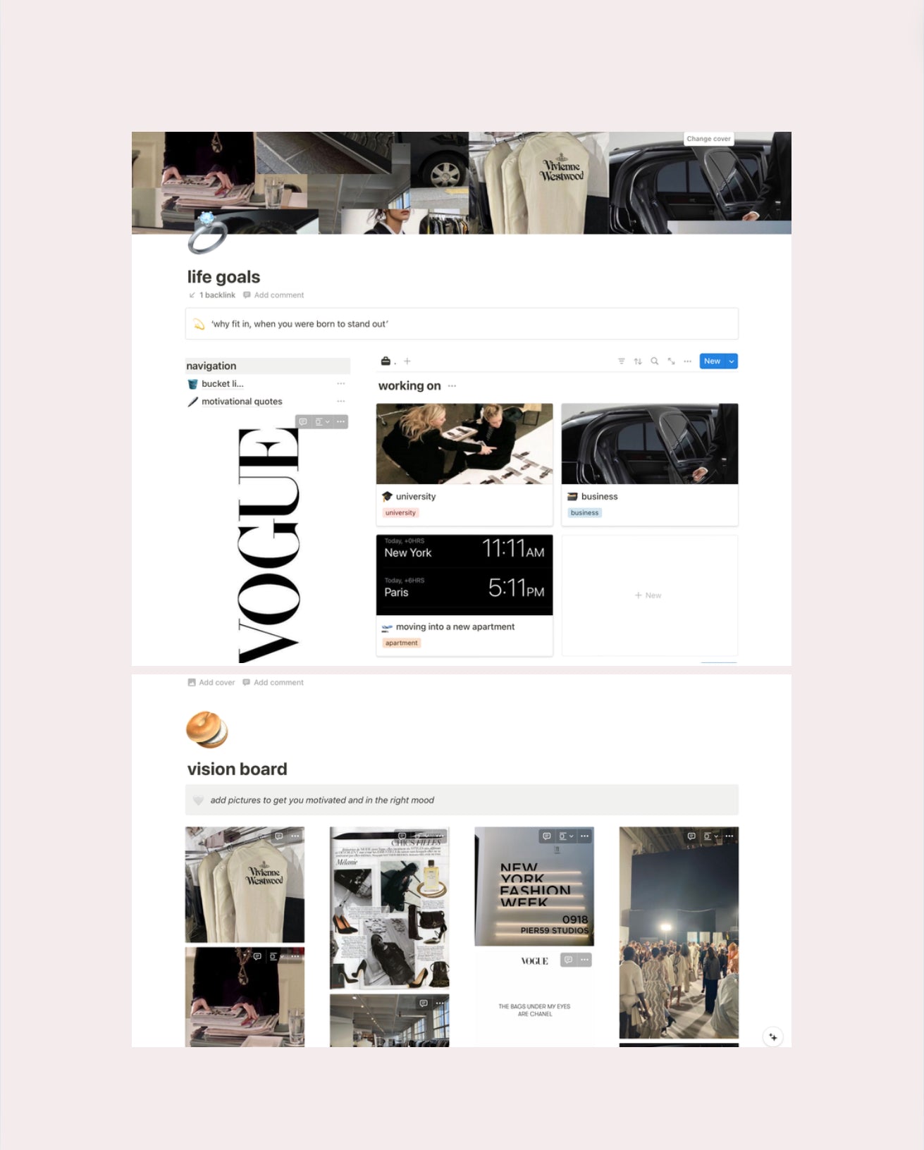 Vogue NYC Life Planner