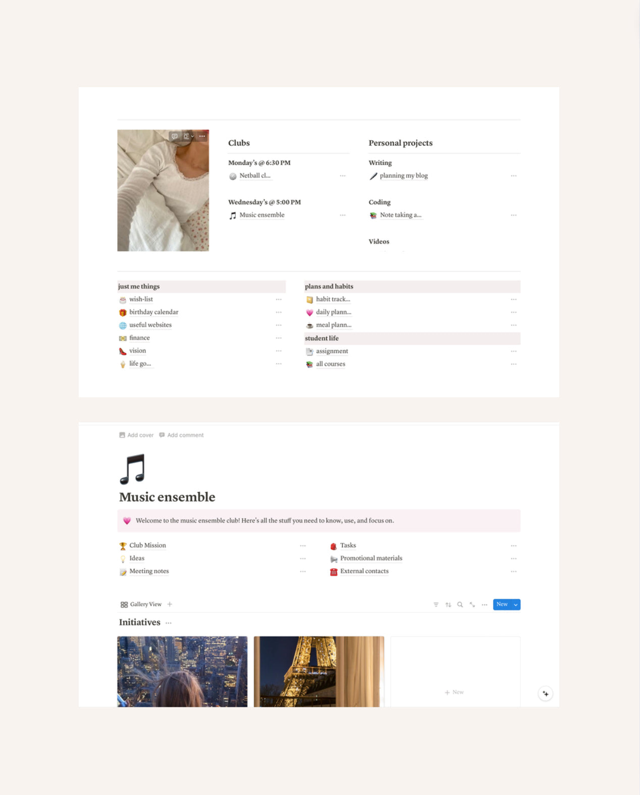 Vanilla Girl Student Planner