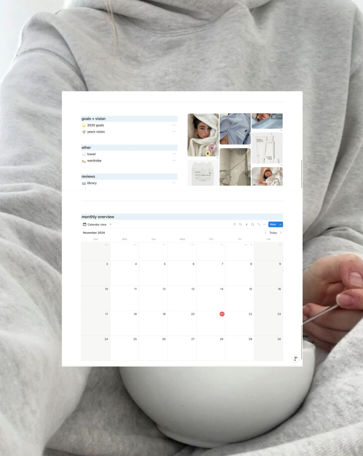 Becca’s 2025 Notion Planner