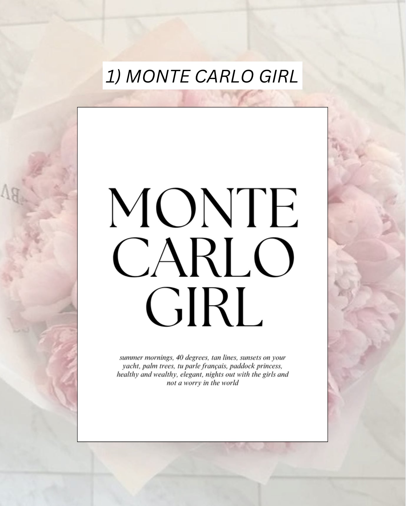 Monaco Princess Posters Set Of 4