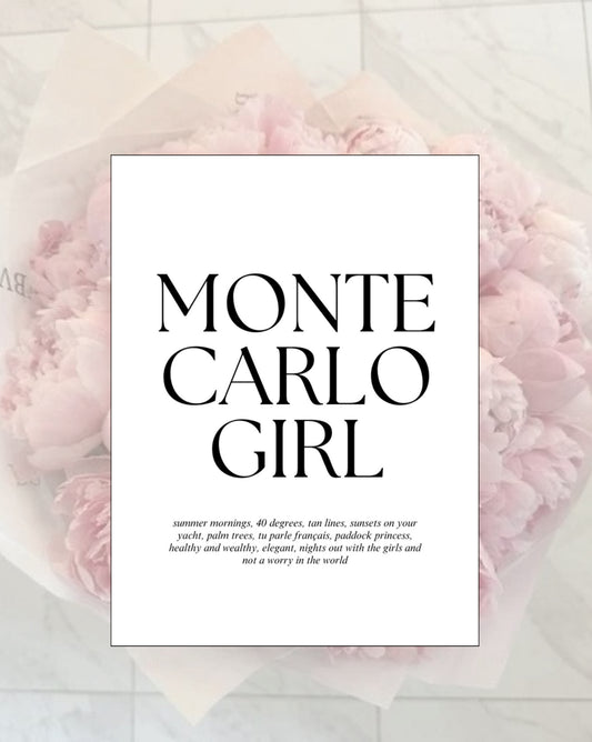 Monte Carlo Girl Poster